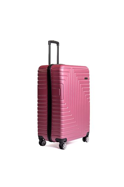 Travel POLO Troler mediu, TRAVEL POLO, 67x41x29cm, A1004, bagaj de cala.Valiza din ABS, Roz Pudra