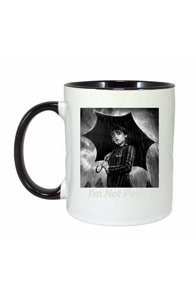 OEM Personalized Wednesday black handle mug, INOVATIX®. 330ml