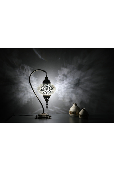 Generic Brand Mosaic Bedside Lamp, Decorative Turkish Lamp, Kapalıçarşı Glass...