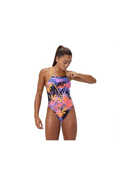 SPEEDO Alov Digi Lat Tbk Af 1Pc Assorted Women's Swimming Suit 8-00406417974 Colorful