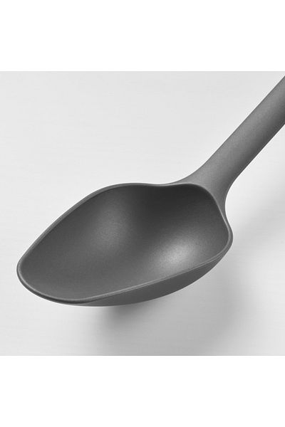 IKEA Fulländad Spoon – Grey Cooking Spoon, Heat-resistant Nylon, 33 Cm – Kitchen Utensil