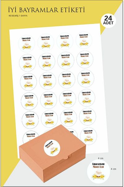 43 cici süsler organizasyon Good Halloween Sticker 4 cm 24 Pcs