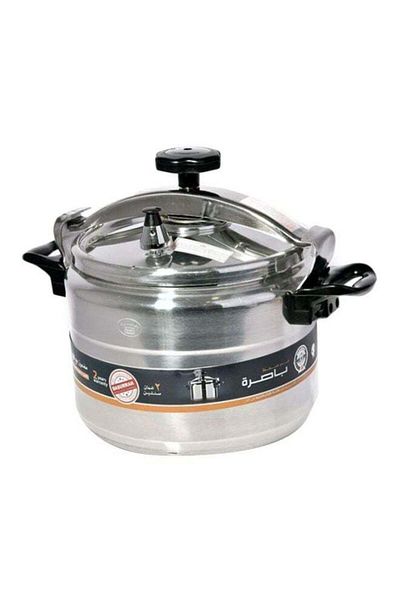 Generic Basra Pressure Cooker Black/Silver 7L