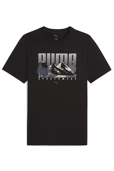 Puma 684828-01 Graphic Mountain Tee T-Shirt Men's T-Shirt Black