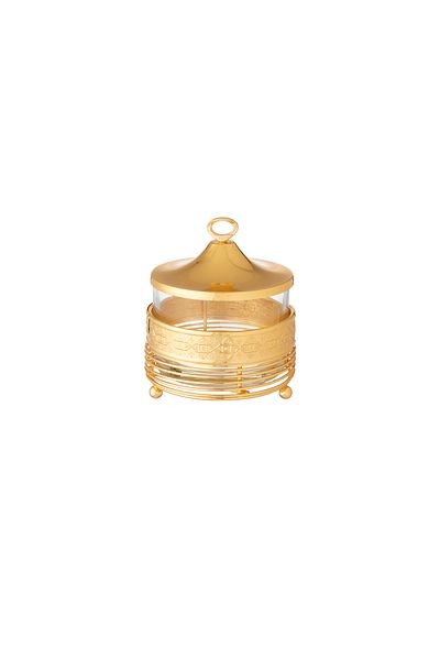 Dania Dates, sweets and nuts bowl with a modern golden design
