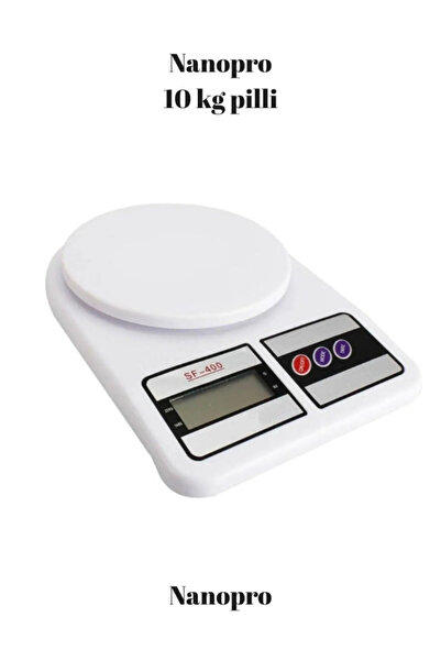 Genel Markalar Nanopro Dijital Hassas 10 Kg Mutfak Terazisi Tartısı Lcd Ekranlı