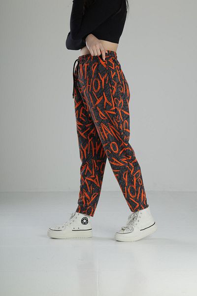 COCOPELLI Graffiti Patterned Baguette Trousers