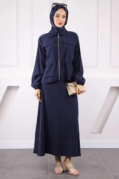 İmajButik Σετ φούστας Navy Blue Jacket