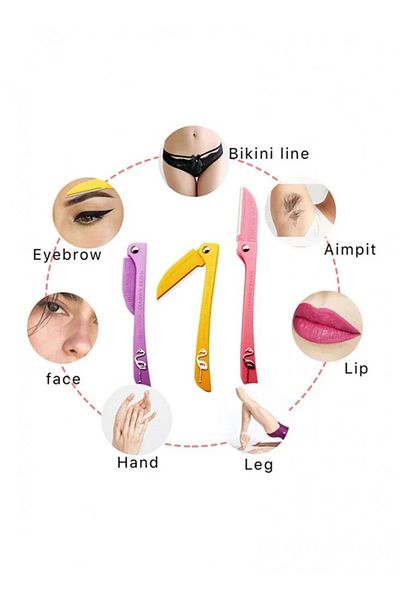 Flamingo Original Feather Flamingo Razors with Watermark for Face and Body Shaving