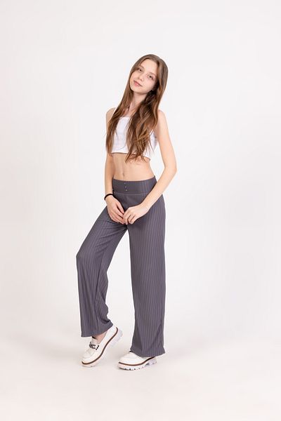 Nickel Anka Fabric Front 3 Button Palazzo Girl's Tracking Pants