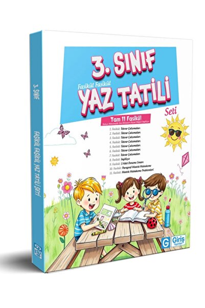 Giriş Yayınları 3.sınıf Yaz Tatili Fasikül Seti ( 11 Fasikül - Her Fasikül 14...