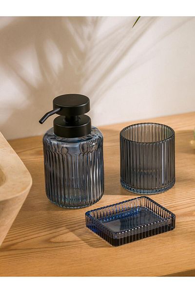 LC Waikiki LCW HOME 3 τεμαχίων γυάλινο σετ μπάνιου (S5)