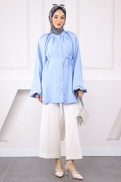 İmajButik Baby Blue μπαλόνι με ζωσμένο πουκάμισο