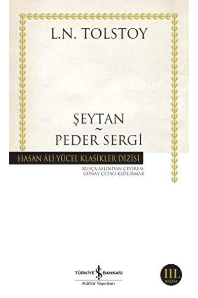 TÜRKİYE İŞ BANKASI KÜLTÜR YAYINLARI Şeytan - Peder Sergi - Hasan Ali Yücel Kl...