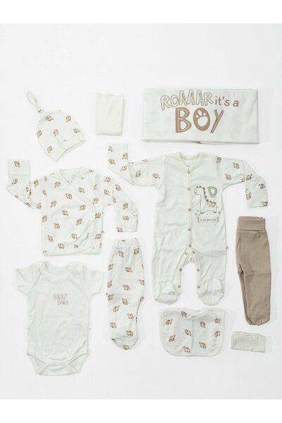 Moi Noi Organik Dino Erkek 10'lu Hastane Çıkış Seti