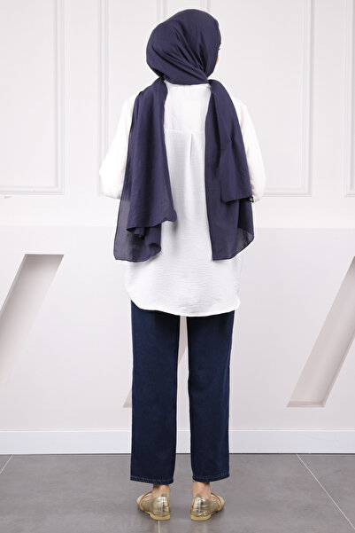 İmajButik Ekru Nakış İşlemeli Gömlek