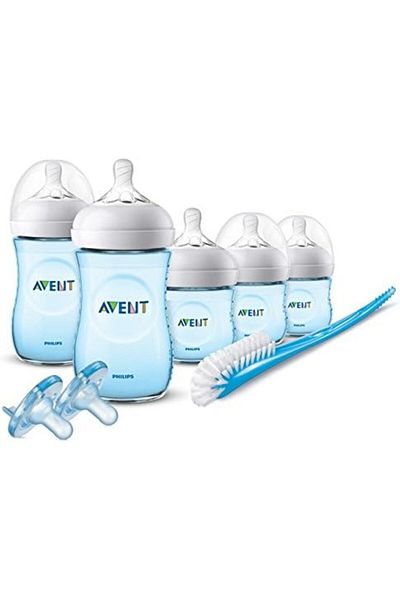 Philips Avent Natural Baby Bottle Blue Gift Set, SCD206/12