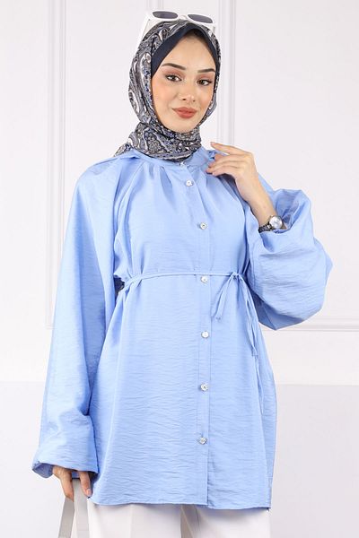 İmajButik Baby Blue μπαλόνι με ζωσμένο πουκάμισο