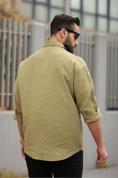 BASEL.CO Υπερμεγέθη ελαφρύ πουκάμισο από ύφασμα Modal
