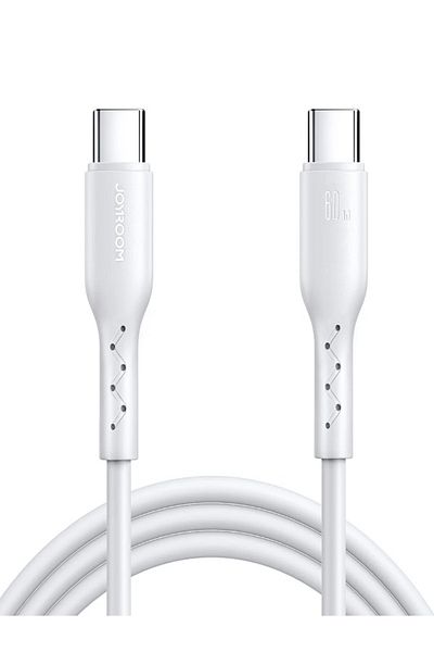 Joyroom SA26-CC3 Flash-Charge Series 60W Fast Charging Data Cable (Type-C to Type-C) 1m White