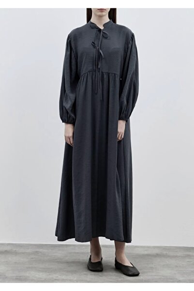 Moda Neva Φόρεμα Modal Fabric Piping Pocket