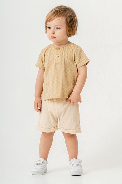 bombe Baby Kids Cotton Shorts 2-Piece Set Trend Fashion Bottom Top Set