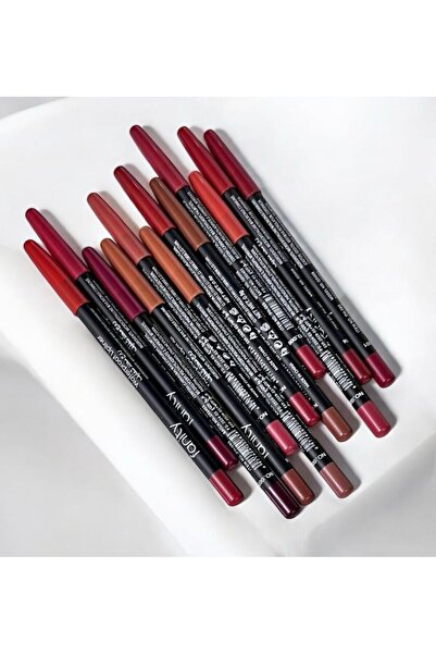 fanity محددات شفاه 12 لون ثابته ومميزه بالوان زاهيه