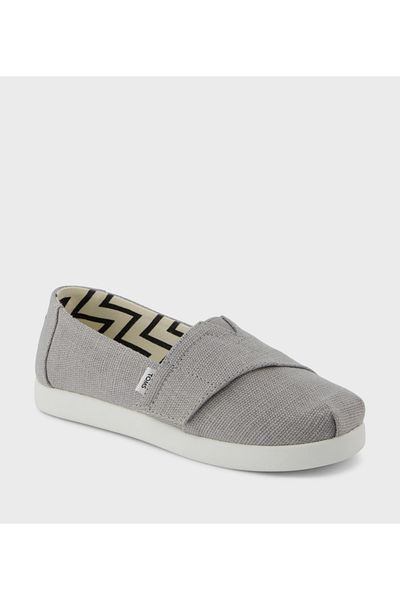 Toms Kids Toms Heritage Canvas Velcro Closure Shoes Grey 1.5