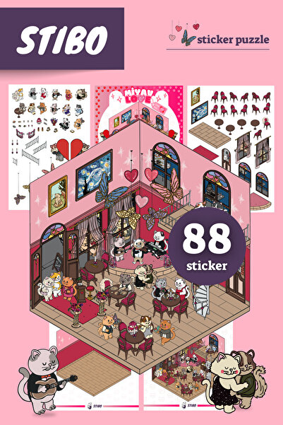 Stibo Miyav Love Sticker Puzzle