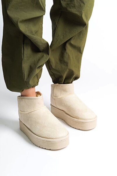 MODE STEP Amelia Laceless Flat and Thick Sole Short Suede Women's Boots Kt - ...