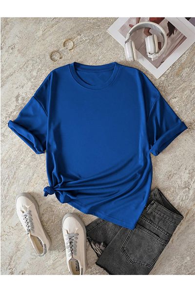 halowear Μπλουζάκι Unisex 1889 Vangogh με χαλαρή εφαρμογή Sax