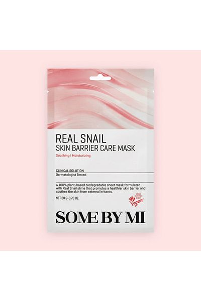 Some By Mi Skin Barrier Face Mask, Some By Mi, Real Care Mask Snail Skin Barrier