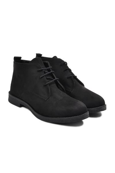 Aspor Black Suede Women's Flat Boots