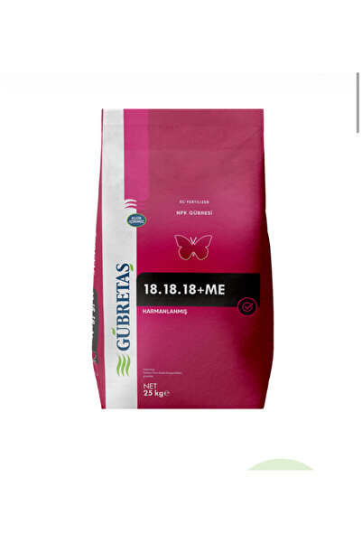 GÜBRETAŞ 18.18.18 Me Toz Gübre 25 Kg Yeni Ambalaj