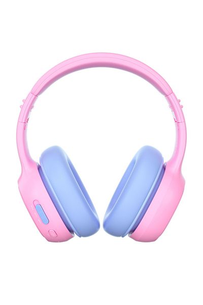 Tronsmart KH03 Kids ANC Bluetooth Headphones, Volume Control Wireless Headphones 70H Playtime (Pink)