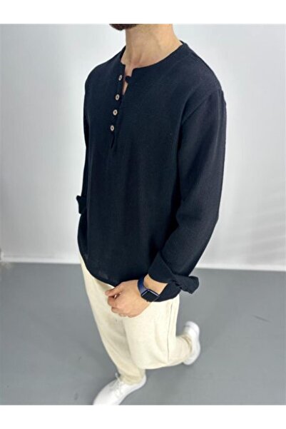 COCOPELLI قميص بولدان صيفي أسود للرجال