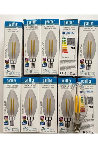 Birlik RUSTIK ERD-282 E14 220V 6W 4000K FİLAMENT LED AMPUL [ 10 ADET ]