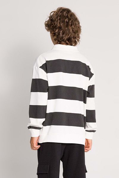 wakawakakidsstore Cămașă cu dungi Guler Băiat Copil Sweat