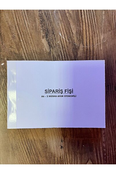 oğuz kağıtçılık SİPARİŞ FİŞİ A6