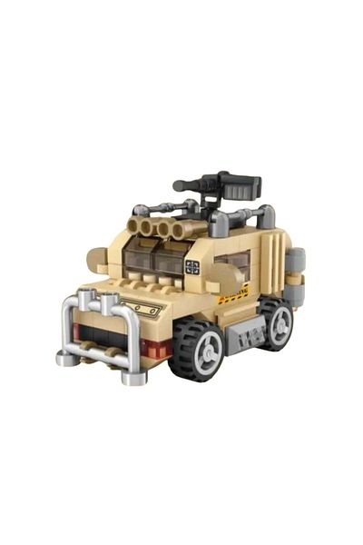 wakawakakidsstore Military Vehicle Mini Micro Block Construction Set (6+ Years) - Blue - 3-14 Years