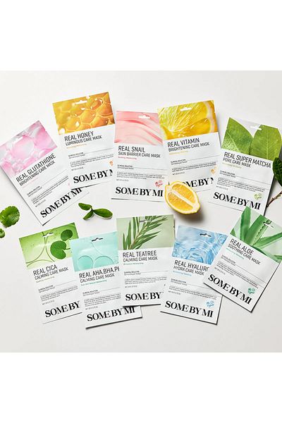 Some By Mi Skin Barrier Face Mask, Some By Mi, Real Care Mask Snail Skin Barrier