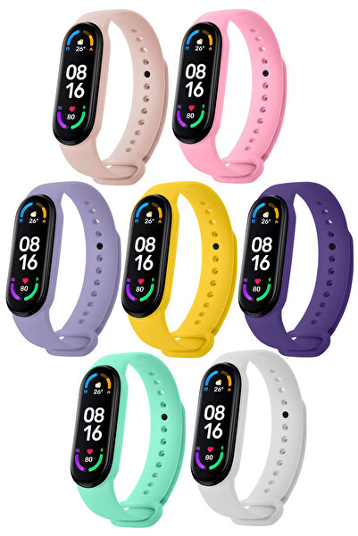 HOFFICE Xiaomi Mi Band 5/6 Uyumlu Yüksek Kalite Silikon Kordon