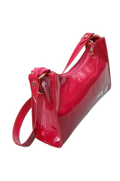 ÇANTA Red Sparkle Patent Leather Bag