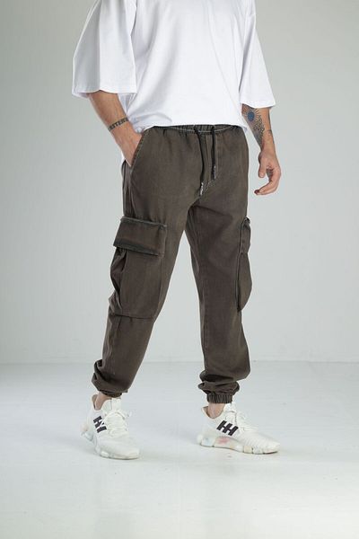 COCOPELLI Παντελόνι Jogger Premium Quality Copper Color Cargo με τσέπες