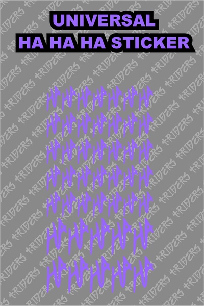 TRİDERS Universal Ha Ha Ha Sticker 30 x 15 cm 45 adet Araba Kask Motosiklet P...