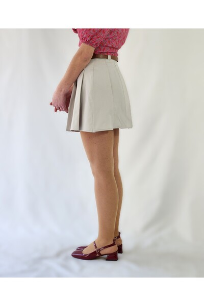 YAXİ КРЕМОВИЙ ВИСОКИЙ БЕЛЬЕВИЙ ТКАНИНИ ПЛІСИРУВАНИЙ ЮПІНГ