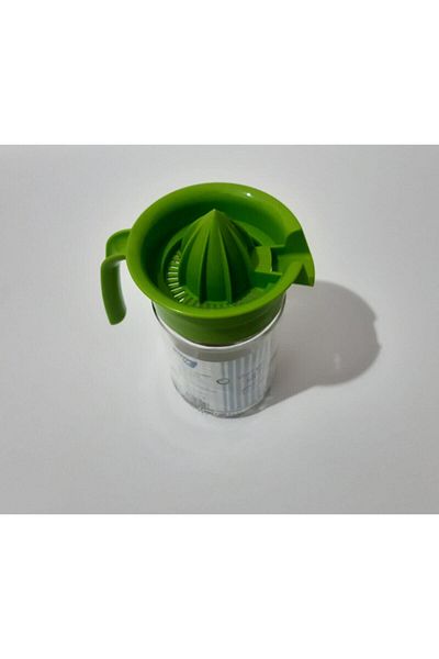 renkli çiçekler Glass Citrus Juicer 660 Ml Jug Type Citrus Juicer