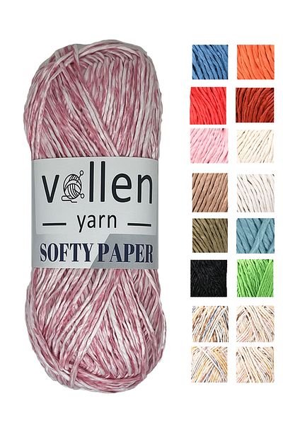vollen yarn Soft Raffia Paper Rope, Hobby Rope, Crochet Rope, Hand Knitting Rope, Bag, Plate and Hat Rope