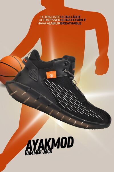 Hammer Jack Claudin 101 22352 - Чорні чоловічі баскетбольні кросівки