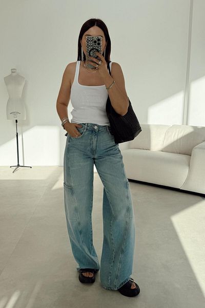 ELVAN TOLON Baggy Jean with Side Pockets